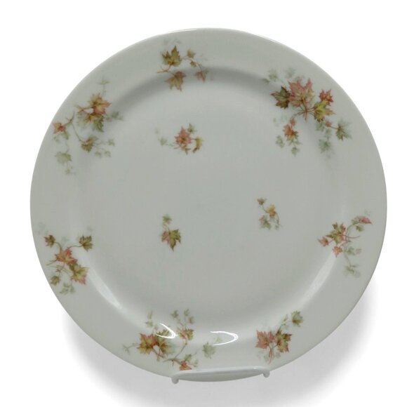 HAVILAND Limoges France AUTUMN Leaf 12.5" Round Porcelain Plate France Vintage - Picture 1 of 10